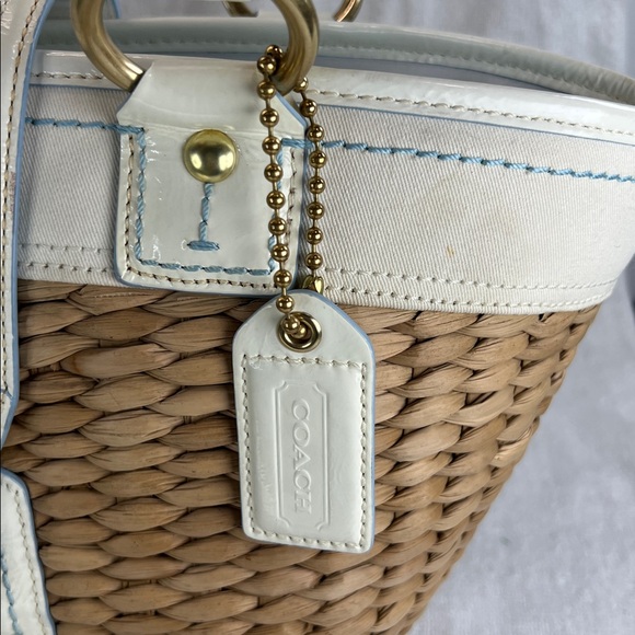 Coach 2006 vintage legacy straw basket bag - Picture 10 of 12